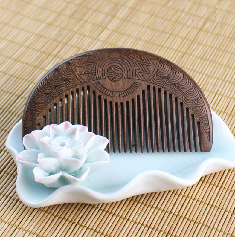 Anti-Static Massage Comb, Golden Sandalwood Baby Comb