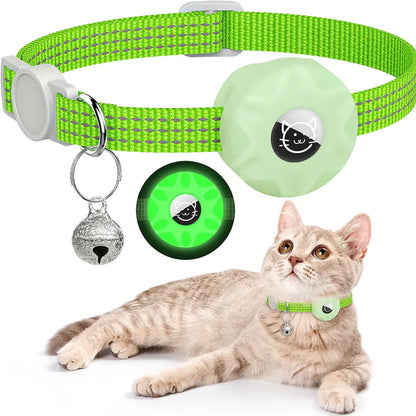 Reflective Apple AirTag Cat Collar Tracker