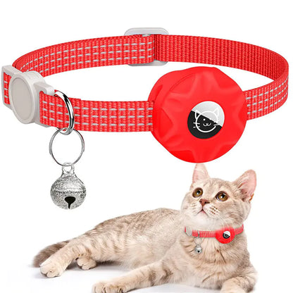 Reflective Apple AirTag Cat Collar Tracker