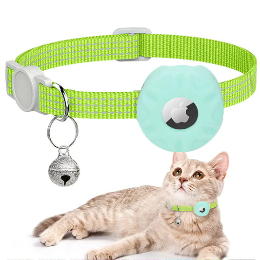 Reflective Apple AirTag Cat Collar Tracker