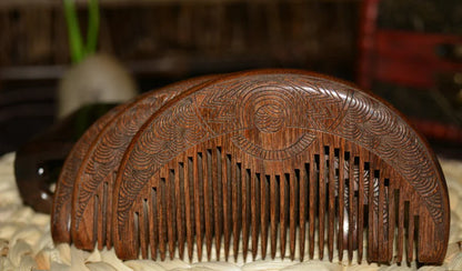 Anti-Static Massage Comb, Golden Sandalwood Baby Comb