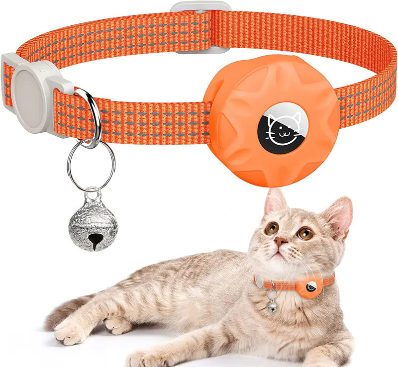 Reflective Apple AirTag Cat Collar Tracker