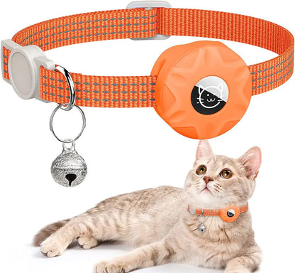 Reflective Apple AirTag Cat Collar Tracker