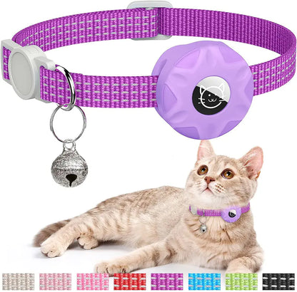 Reflective Apple AirTag Cat Collar Tracker