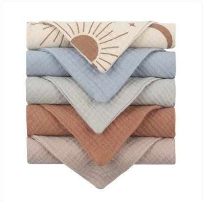 5-Pack Baby Cotton Face Towels